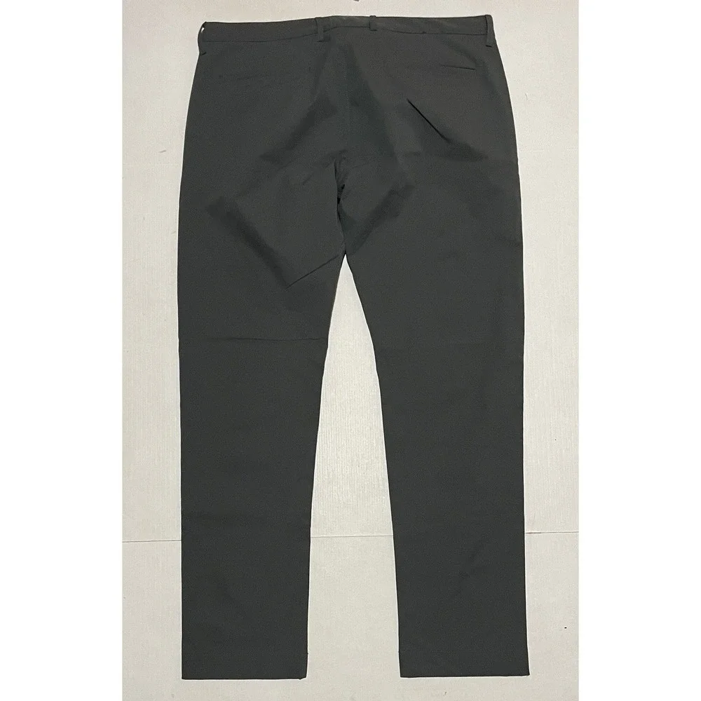 J.Crew Flex Tech Pants Mens 36 X 32 Slim Straight Gray Moisture Wicking NEW